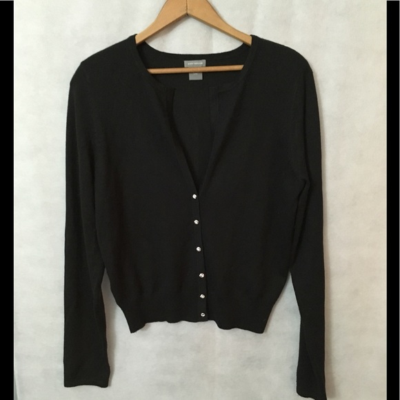 ann taylor black cardigan